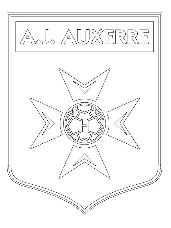 Ausmalbild AJ Auxerre  