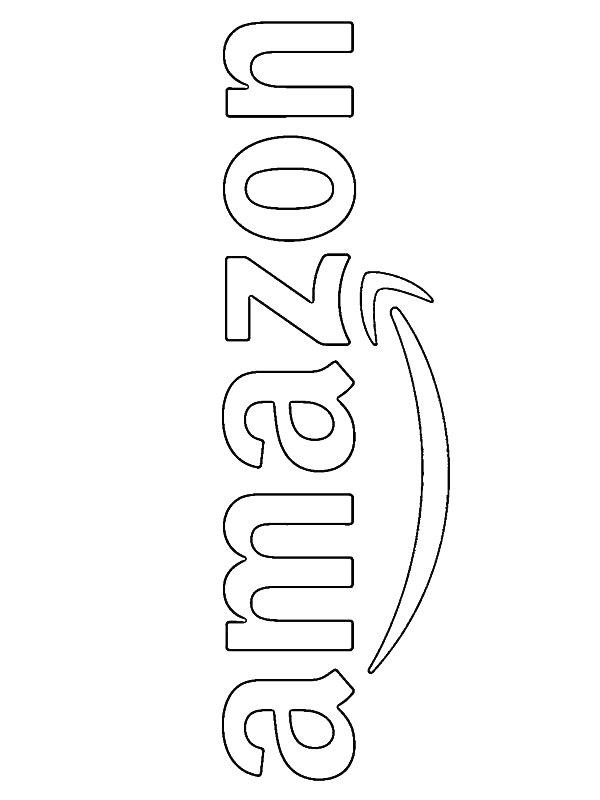 Ausmalbild Amazon logo  