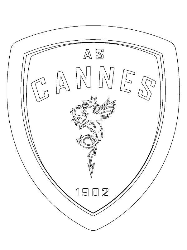 Ausmalbild AS Cannes  