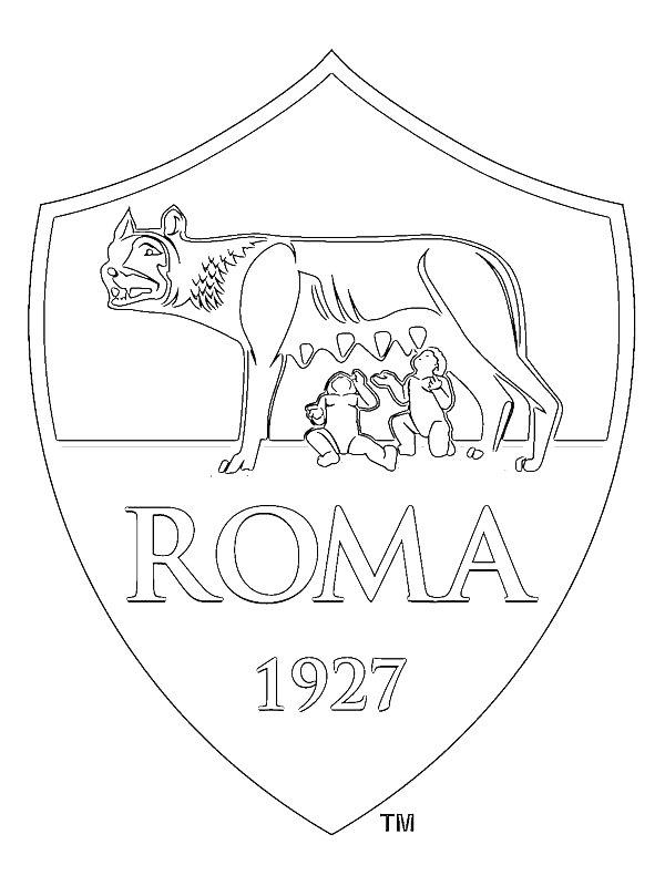 Ausmalbild AS Rom  