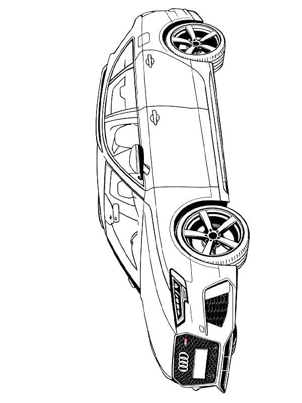 Ausmalbild Audi RS6  