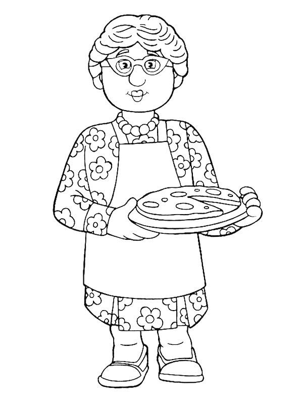 Ausmalbild Bella Lasagne  