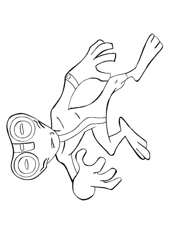 Ausmalbild Ben 10 Alien  