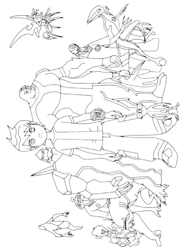 Ausmalbild Ben 10  
