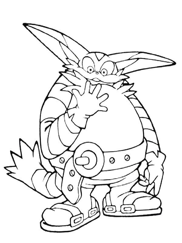 Ausmalbild Big the Cat  