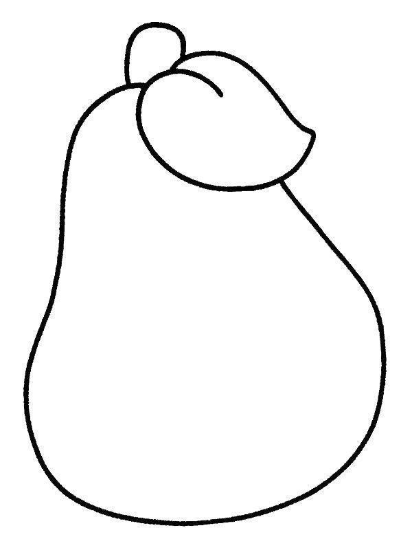 Ausmalbild Birne  