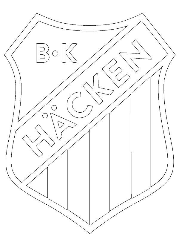 Ausmalbild BK Häcken  