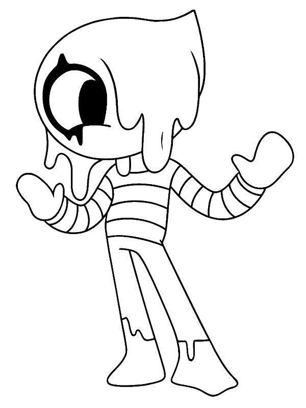 Ausmalbild Blot Dandy's World  