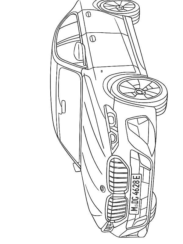 Ausmalbild BMW i5  