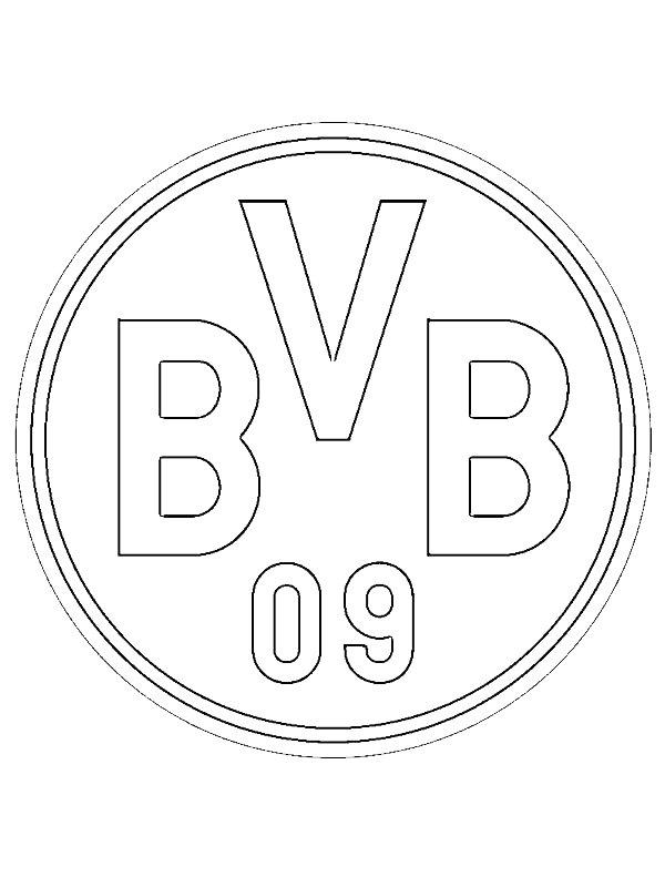 Ausmalbild Borussia Dortmund  