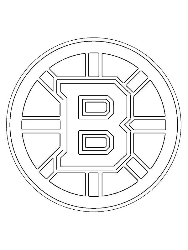 Ausmalbild Boston Bruins  