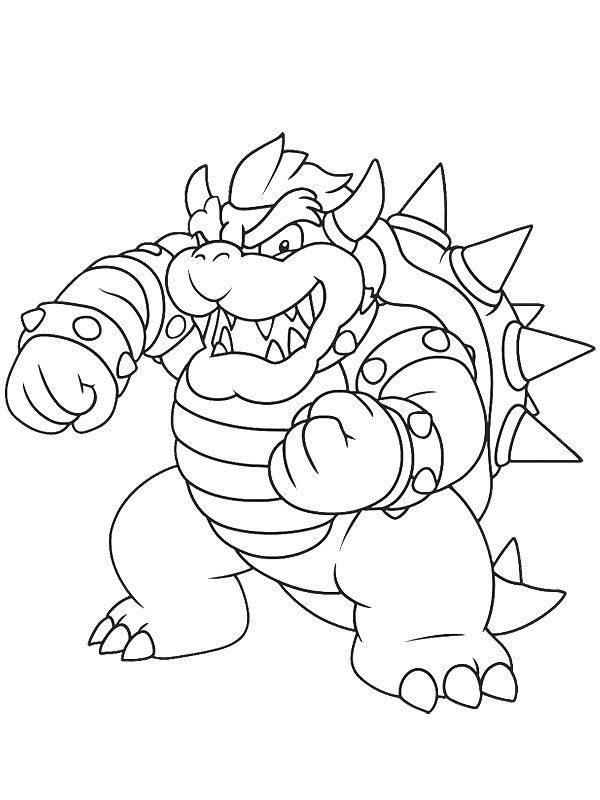 Ausmalbild Bowser  