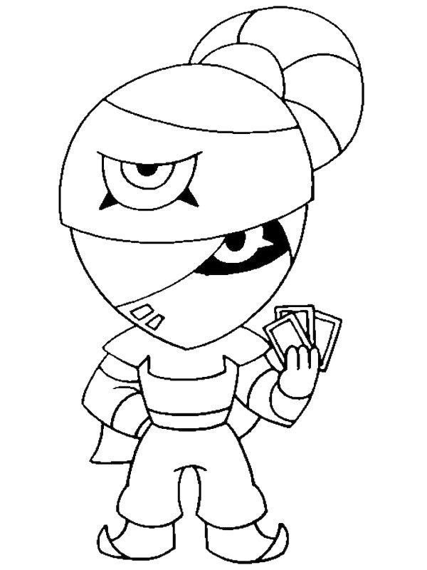 Ausmalbild Brawl Stars Tara  