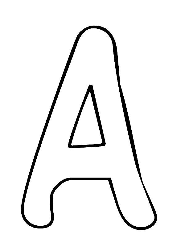 Ausmalbild Buchstabe A  