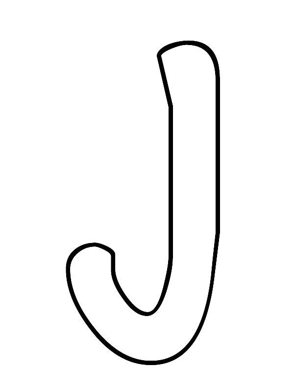Ausmalbild Buchstabe I  