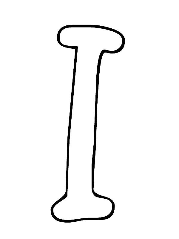 Ausmalbild Buchstabe J  