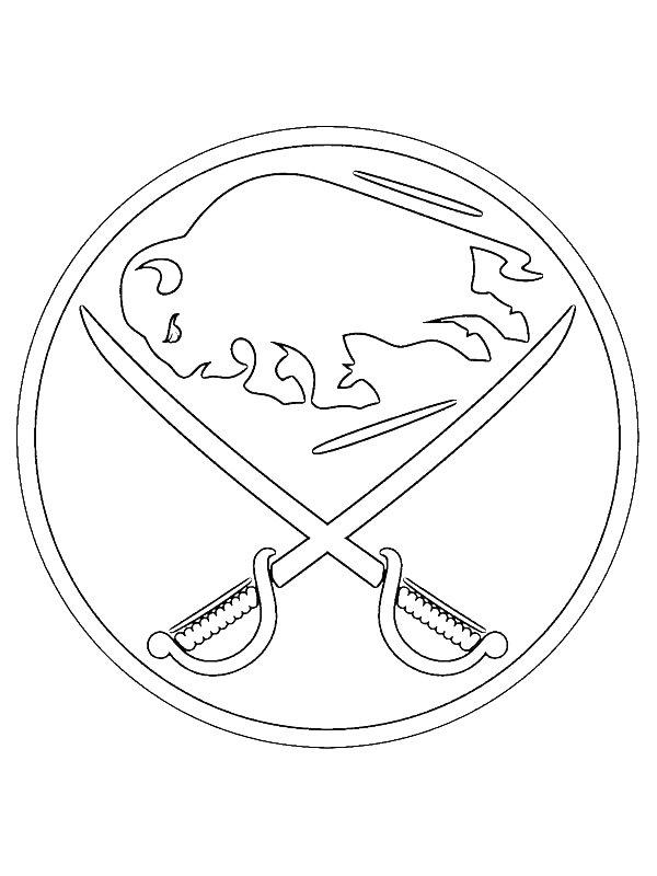 Ausmalbild Buffalo Sabres  