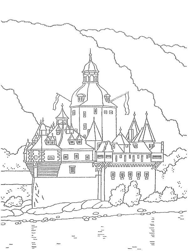 Ausmalbild Burg Pfalzgrafenstein  