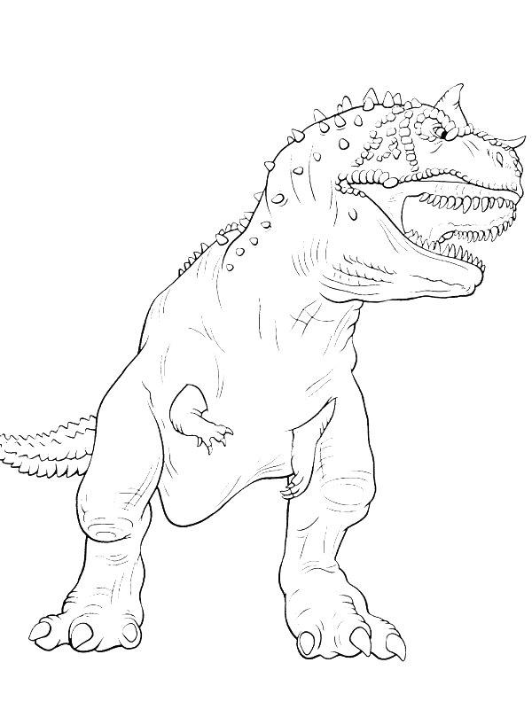 Ausmalbild Carnotaurus  