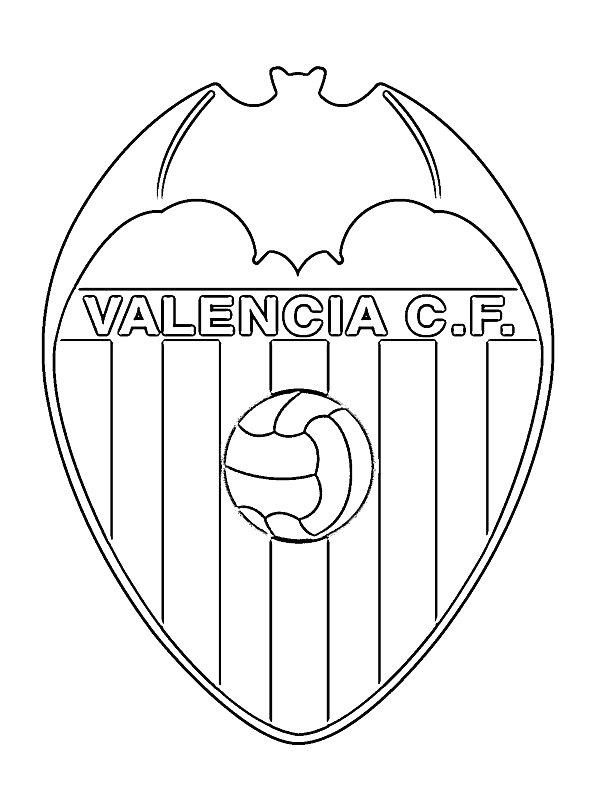Ausmalbild CF Valencia  