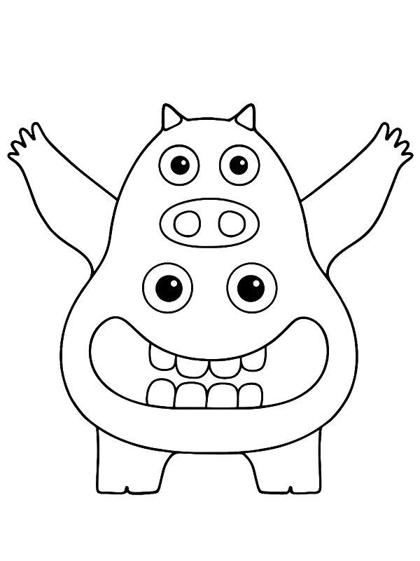 Ausmalbild Chef Pigster  
