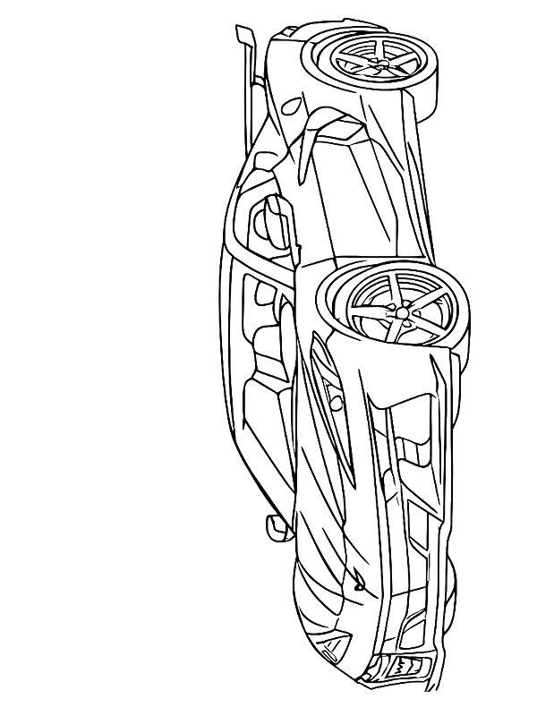Ausmalbild Chevrolet Corvette Z06  
