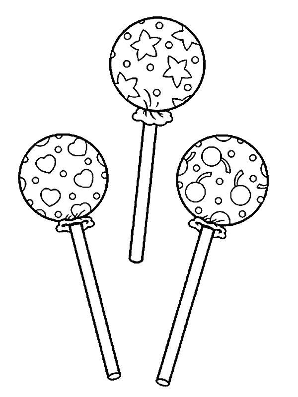 Ausmalbild Chupa Chups  