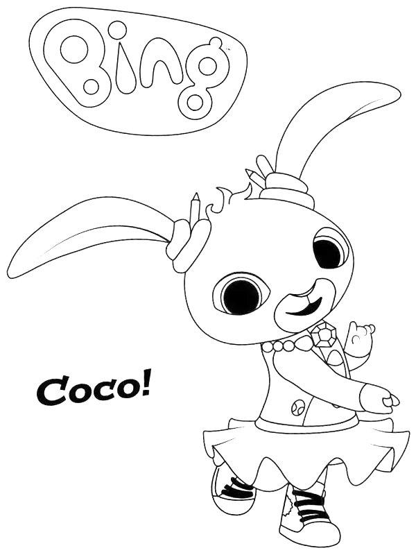 Ausmalbild Coco  