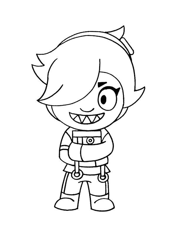 Ausmalbild Colette Brawl Stars  