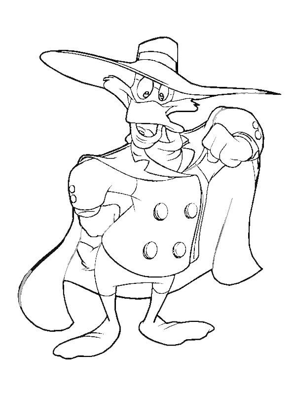 Ausmalbild Darkwing Duck  
