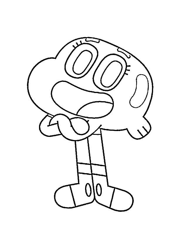 Ausmalbild Darwin Watterson  