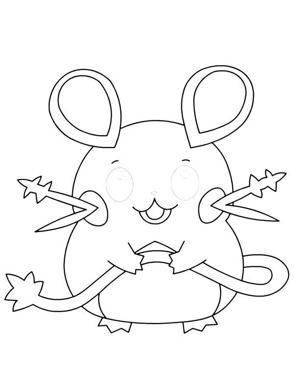 Ausmalbild Dedenne  