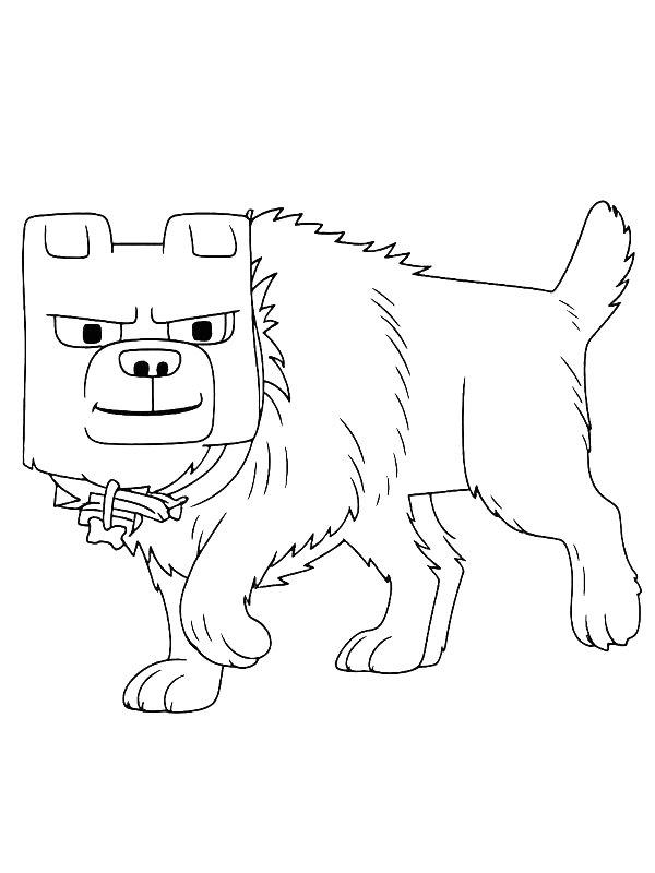 Ausmalbild Dennis Minecraft  