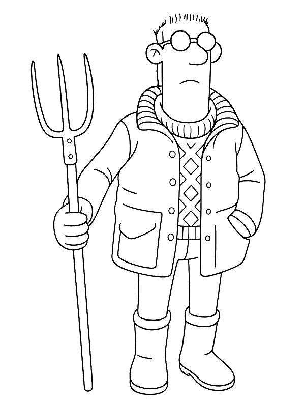 Ausmalbild Der Farmer  