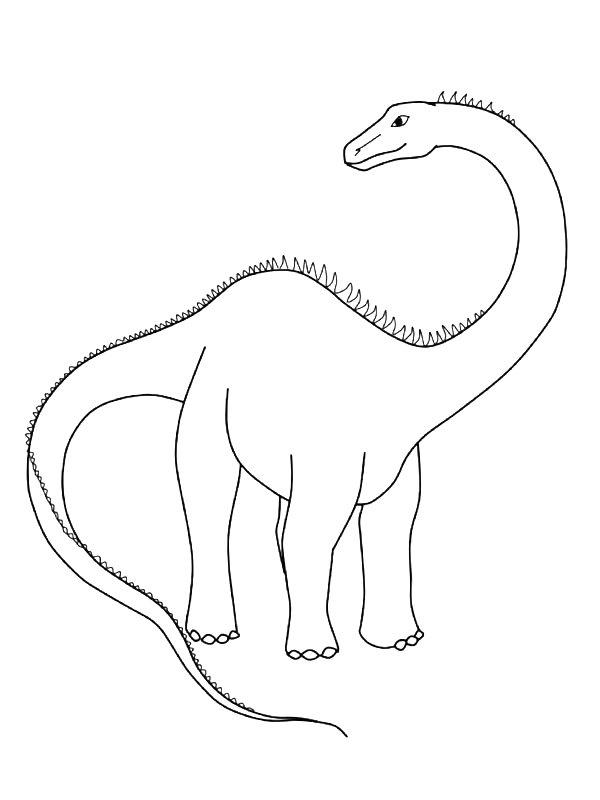 Ausmalbild Diplodocus  