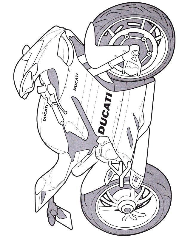 Ausmalbild Ducati Panigale  