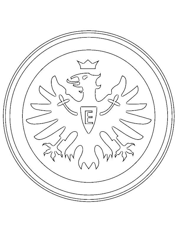 Ausmalbild Eintracht Frankfurt  