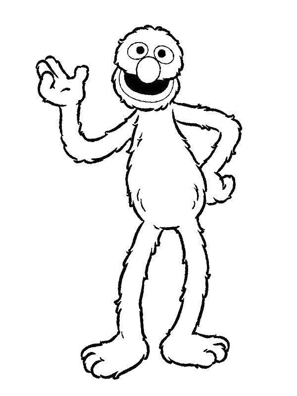Ausmalbild Elmo  