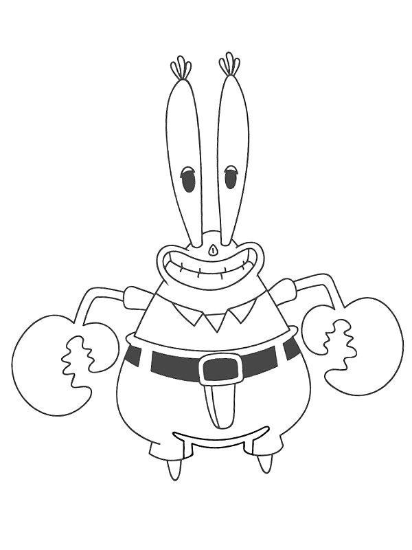Ausmalbild Eugene Herbert Krabs  