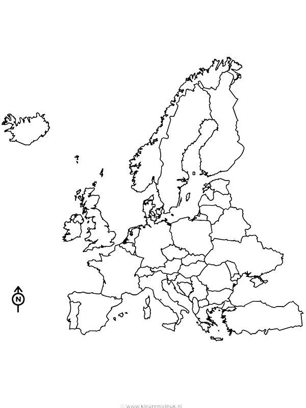 Ausmalbild Europa  