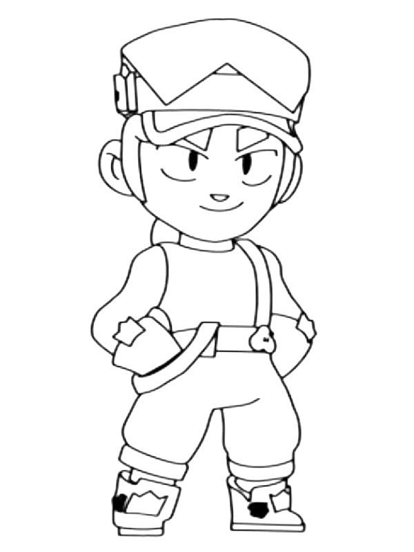 Ausmalbild Fang Brawl Stars  