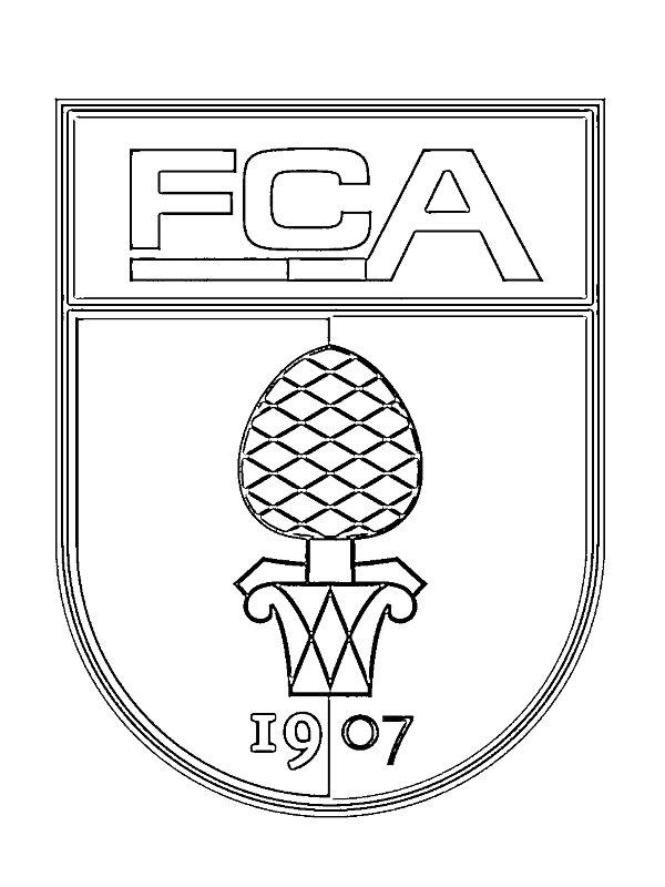 Ausmalbild FC Augsburg  