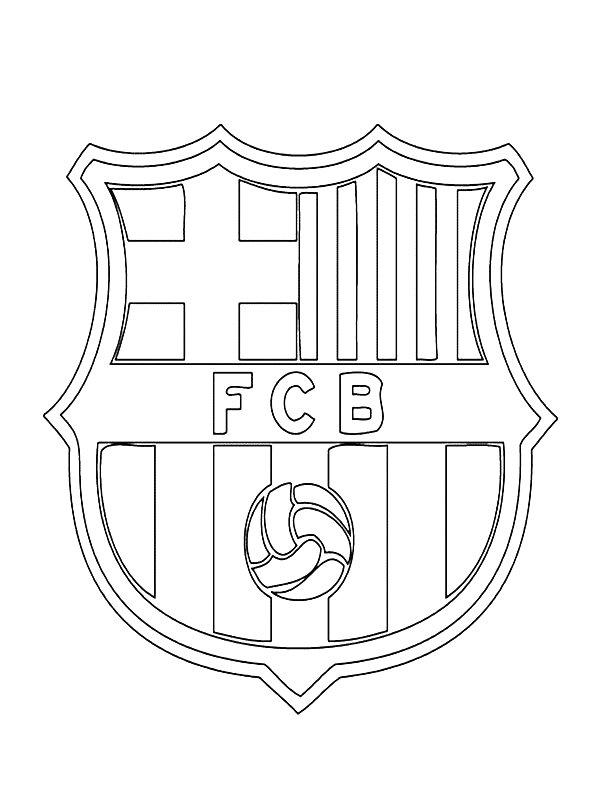 Ausmalbild FC Barcelona  