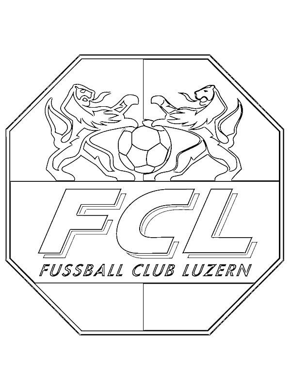 Ausmalbild FC Luzern  