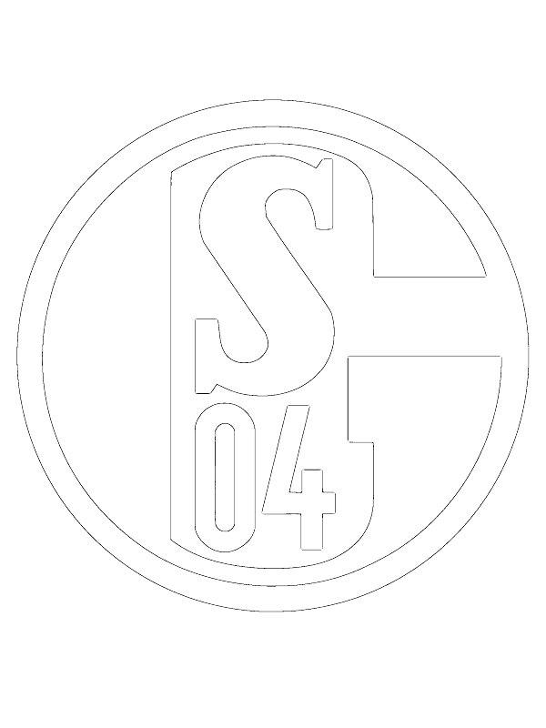 Ausmalbild FC Schalke 04  
