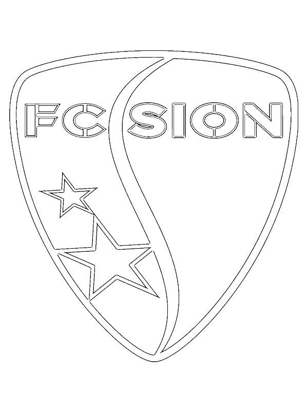 Ausmalbild FC Sion  