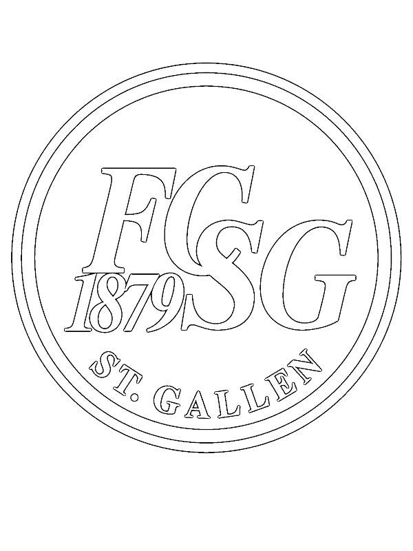 Ausmalbild FC St. Gallen  