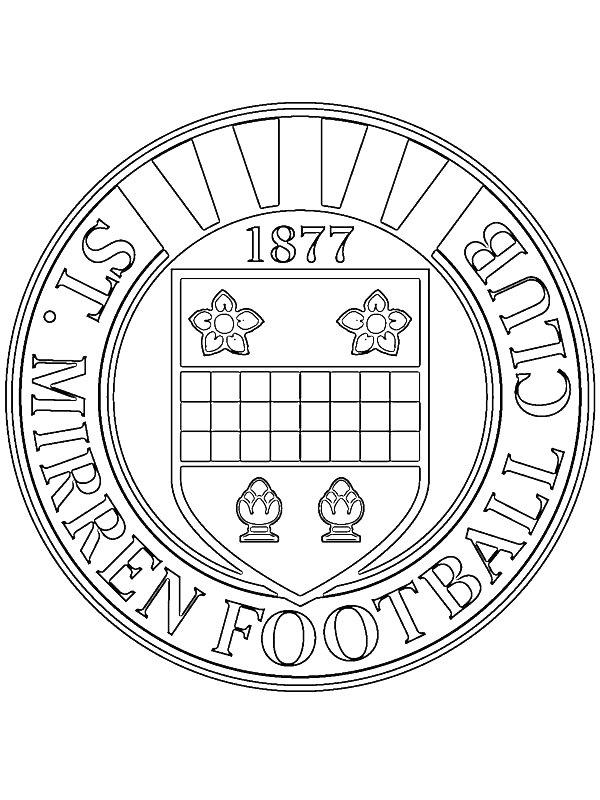 Ausmalbild FC St. Mirren  