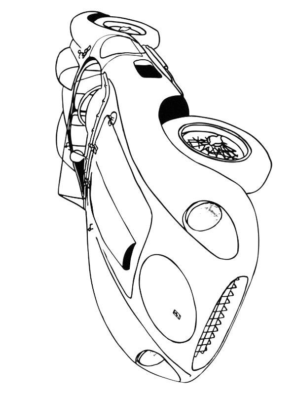 Ausmalbild Ferrari 250 GT  