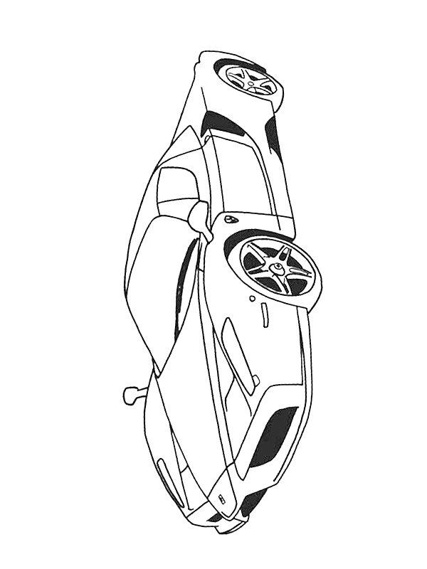 Ausmalbild Ferrari Enzo Ferrari  